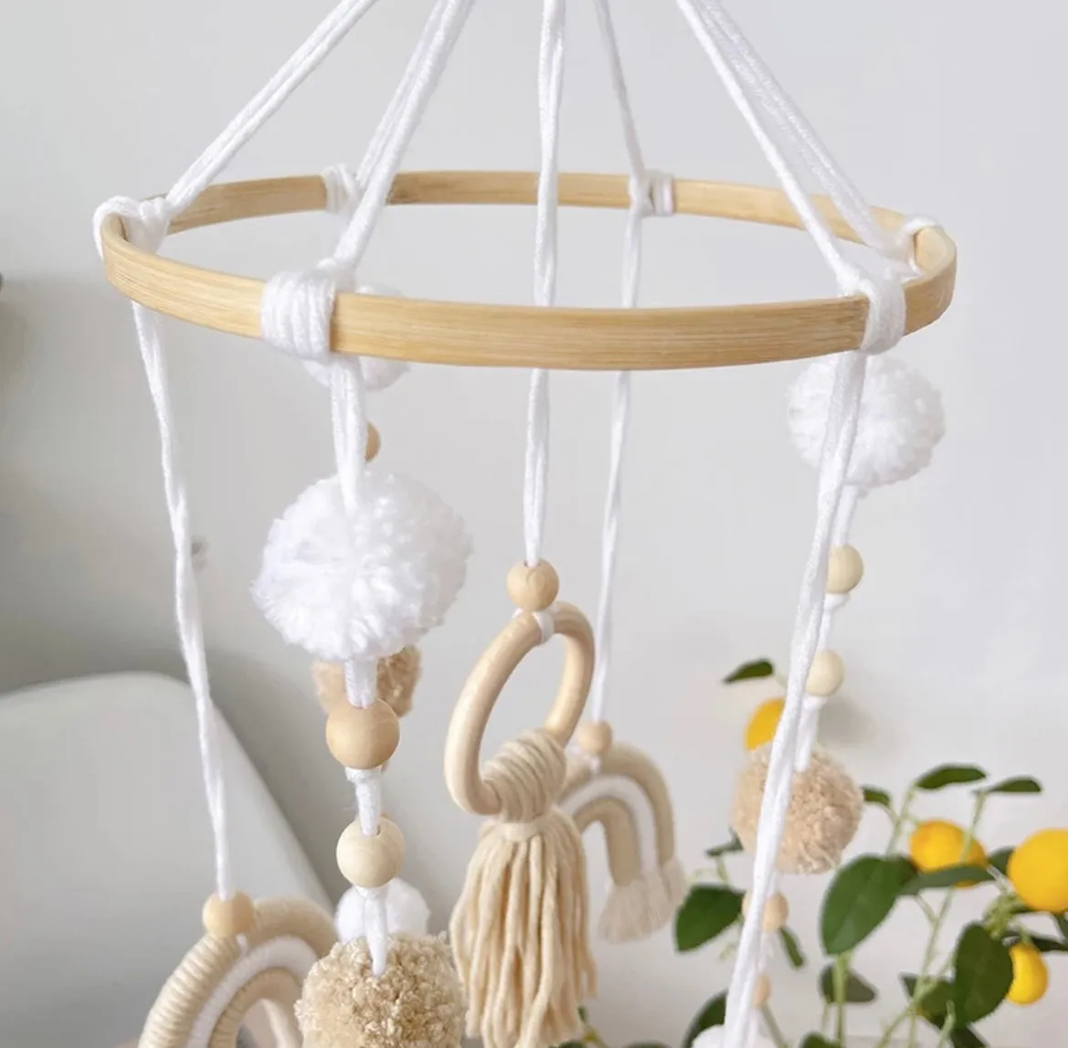 Boho Rainbow Baby Mobile - Nordic Neutral