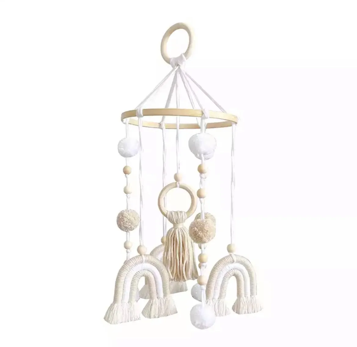 Boho Rainbow Baby Mobile - Nordic Neutral