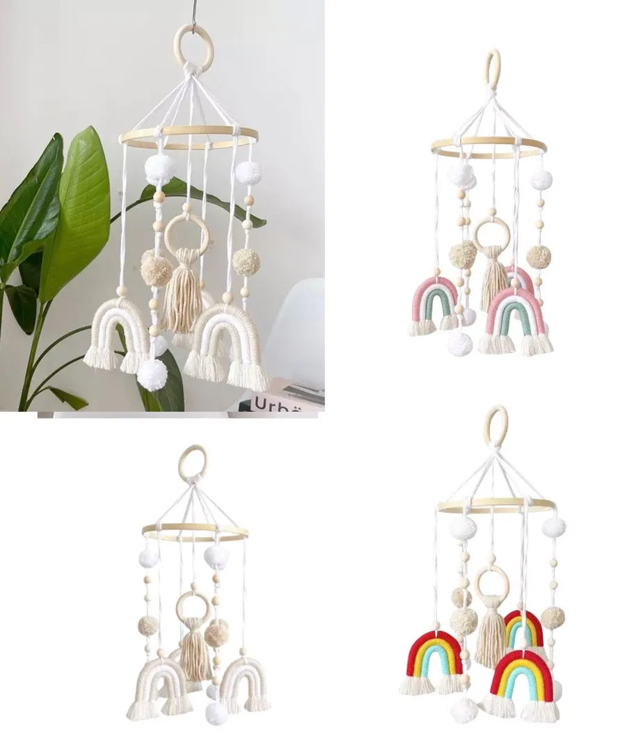 Boho Rainbow Baby Mobile - Nordic Neutral