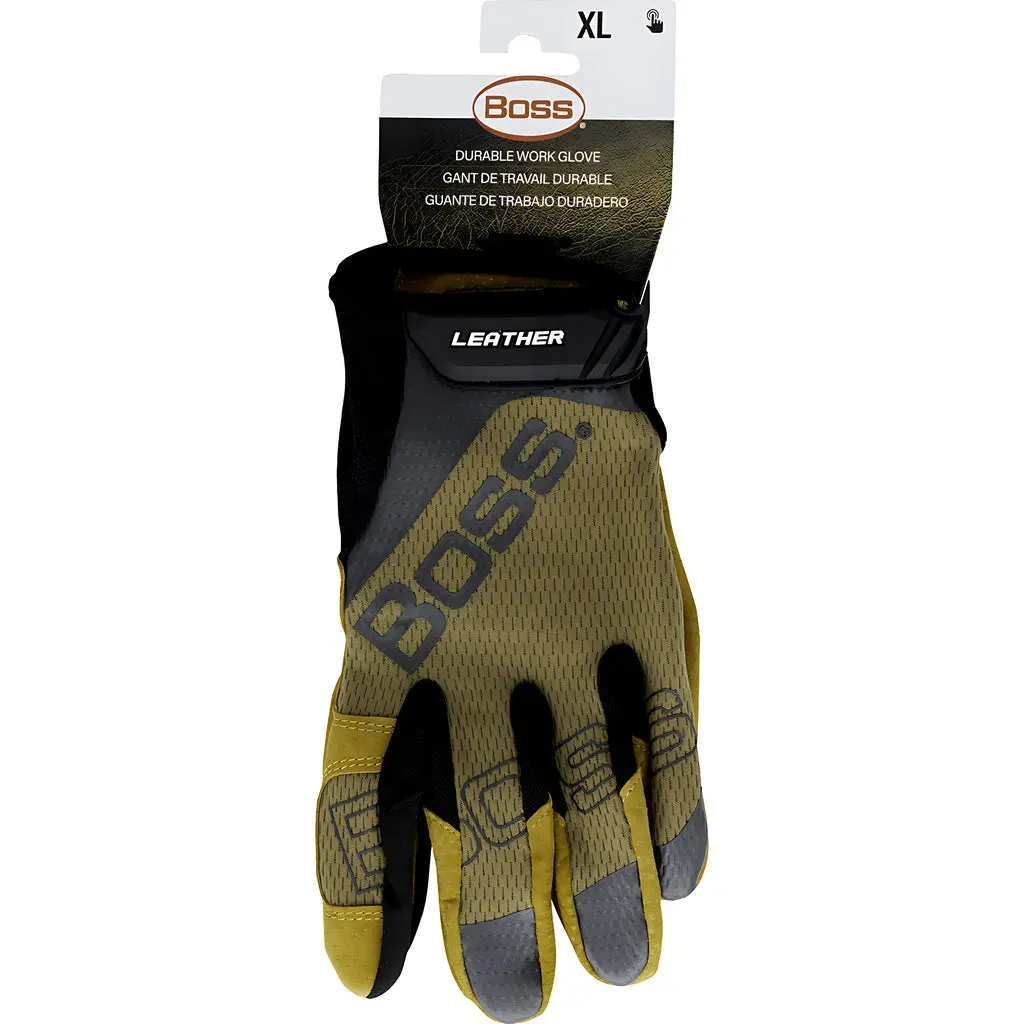 Boss 120-ML1360T/S Premium Pigskin Leather Palm with Mesh Fabric Back