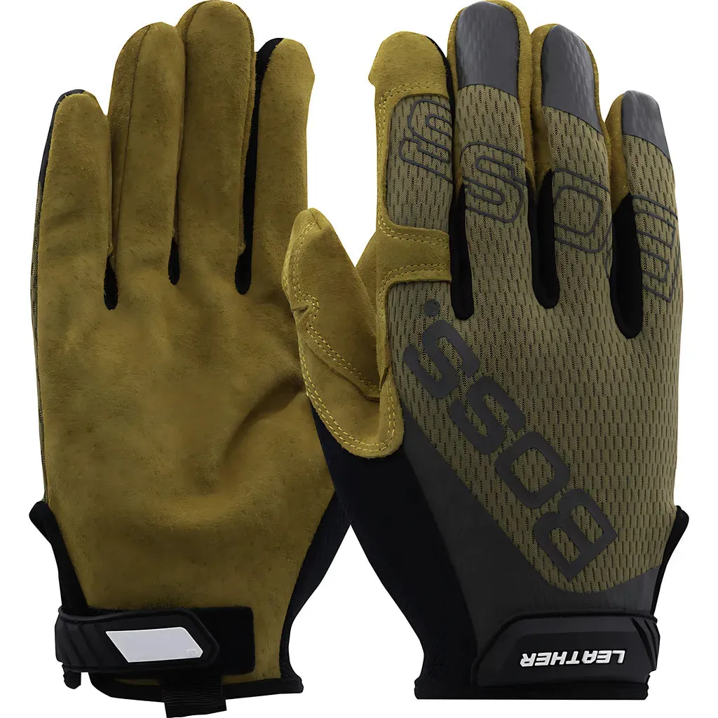 Boss 120-ML1360T/S Premium Pigskin Leather Palm with Mesh Fabric Back