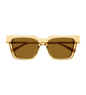 Bottega Veneta Women's Yellow Square Sunglasses