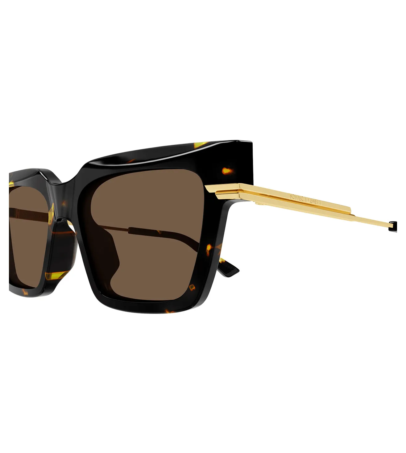 Bottega Venetta Minimalist Women's Brown Butterfly Sunglassess