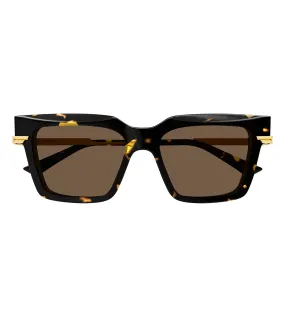 Bottega Venetta Minimalist Women's Brown Butterfly Sunglassess