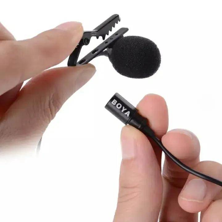 BOYA BY-LM10 Lavalier Clip-on Omnidirectional Condenser Microphone