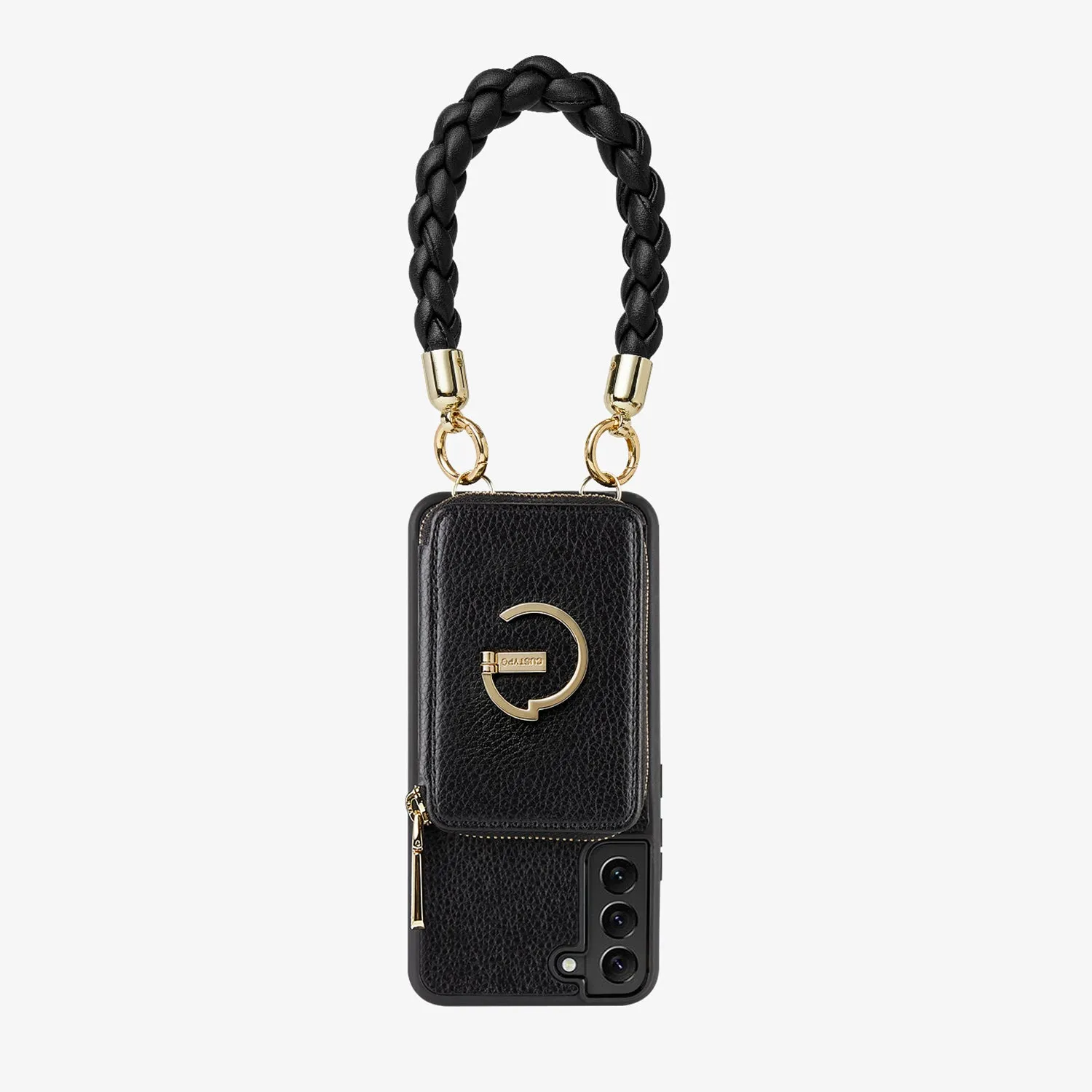 BraidTrend- Samsung Galaxy Rope Style Strap Phone Case in Black