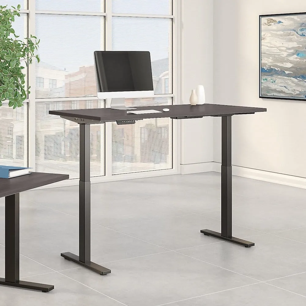 Bush Business Furniture 72W x 30D Height Adjustable Standing Desk M6S7230SGBK