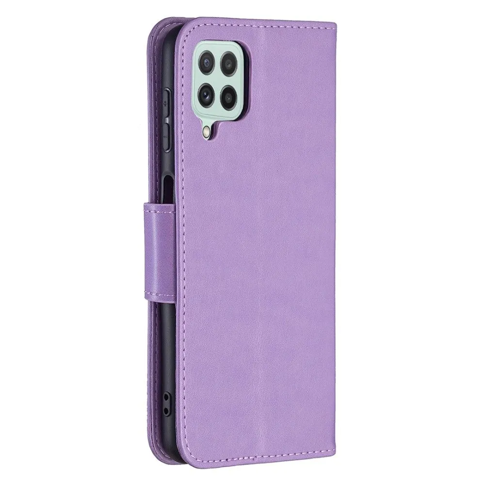 Butterfly Samsung Galaxy A22 4G flip case - Purple