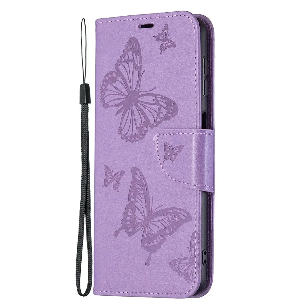 Butterfly Samsung Galaxy A22 4G flip case - Purple