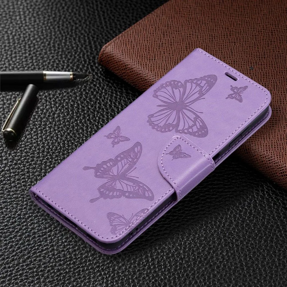 Butterfly Samsung Galaxy A22 4G flip case - Purple