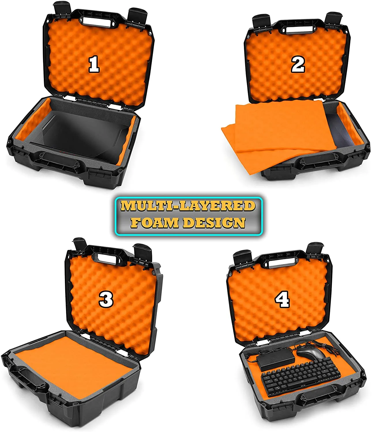 CASEMATIX 15.6" Laptop Case Compatible with Acer Nitro 5 Gaming Laptop, Asus Zephyrus G14, MSI GS65 Stealth, Razer, Dell XPS 15, and More 15" Laptops