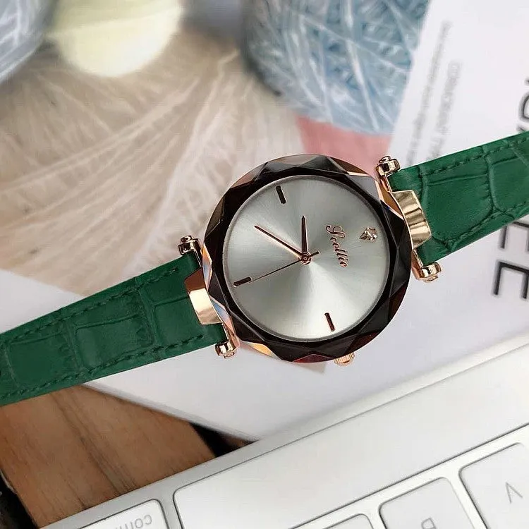 Casual Leather Strap Women's Watch