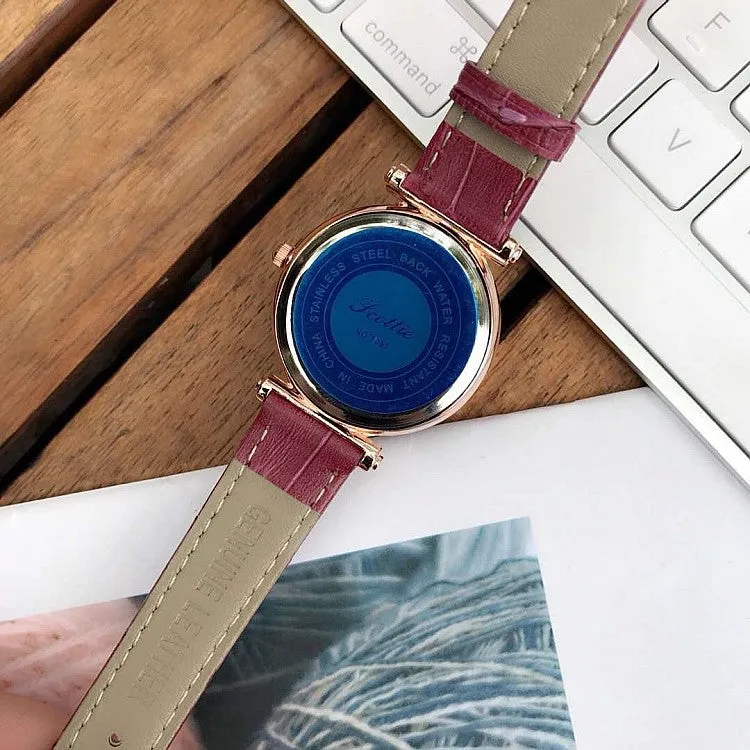 Casual Leather Strap Women's Watch