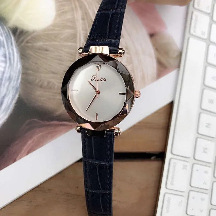 Casual Leather Strap Women's Watch