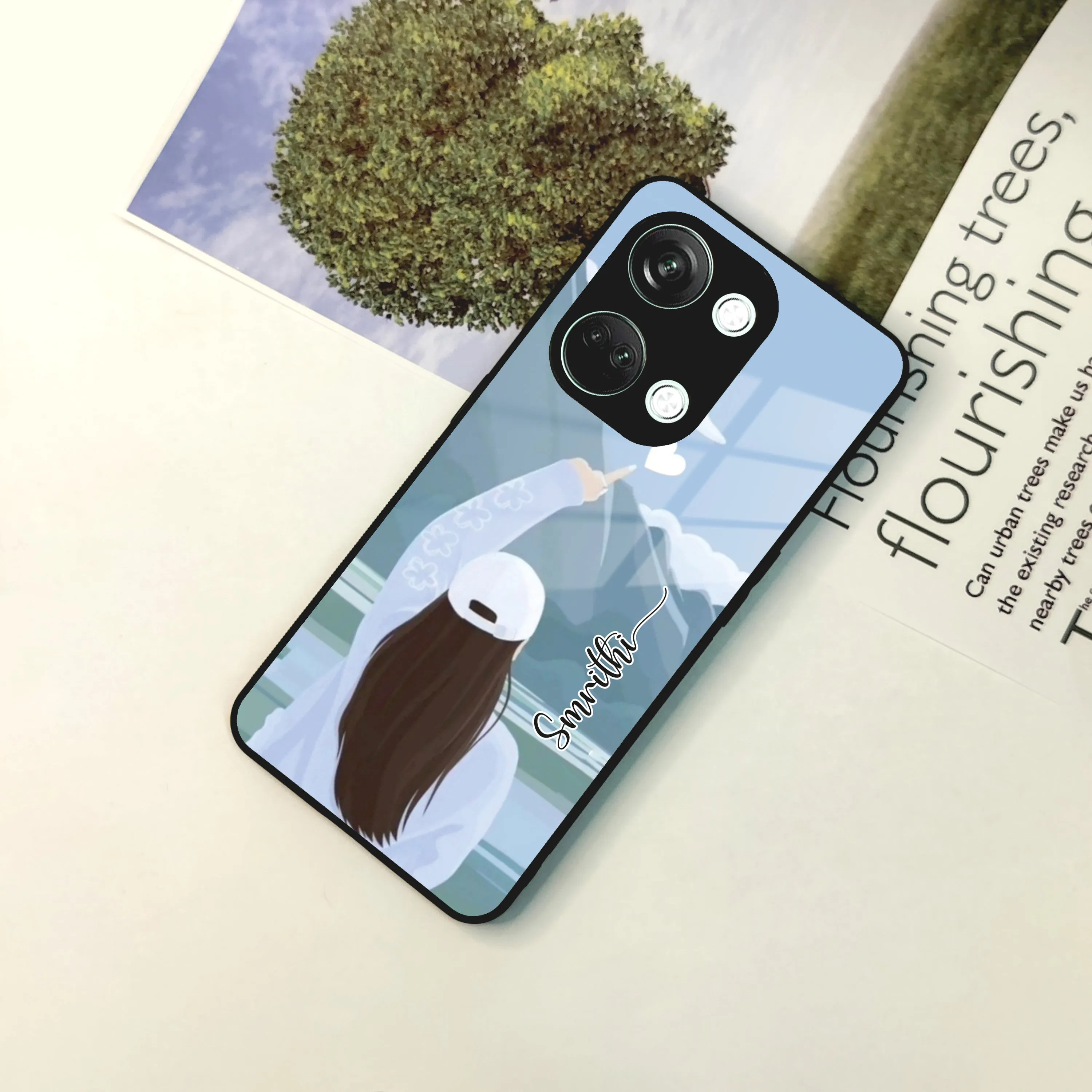 Chasing Dreams Customized Glass Case Cover For Glass Cover for OnePlus