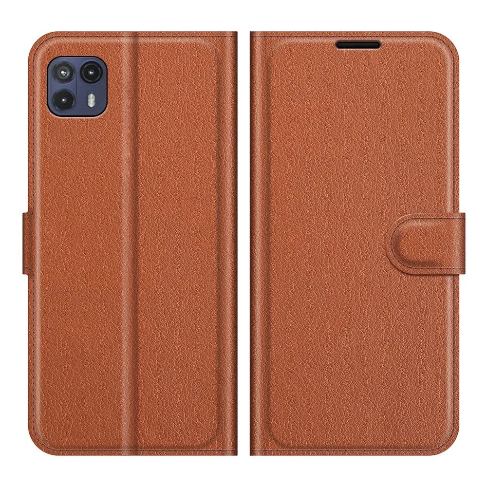 Classic Motorola Moto G50 5G flip case - Brown