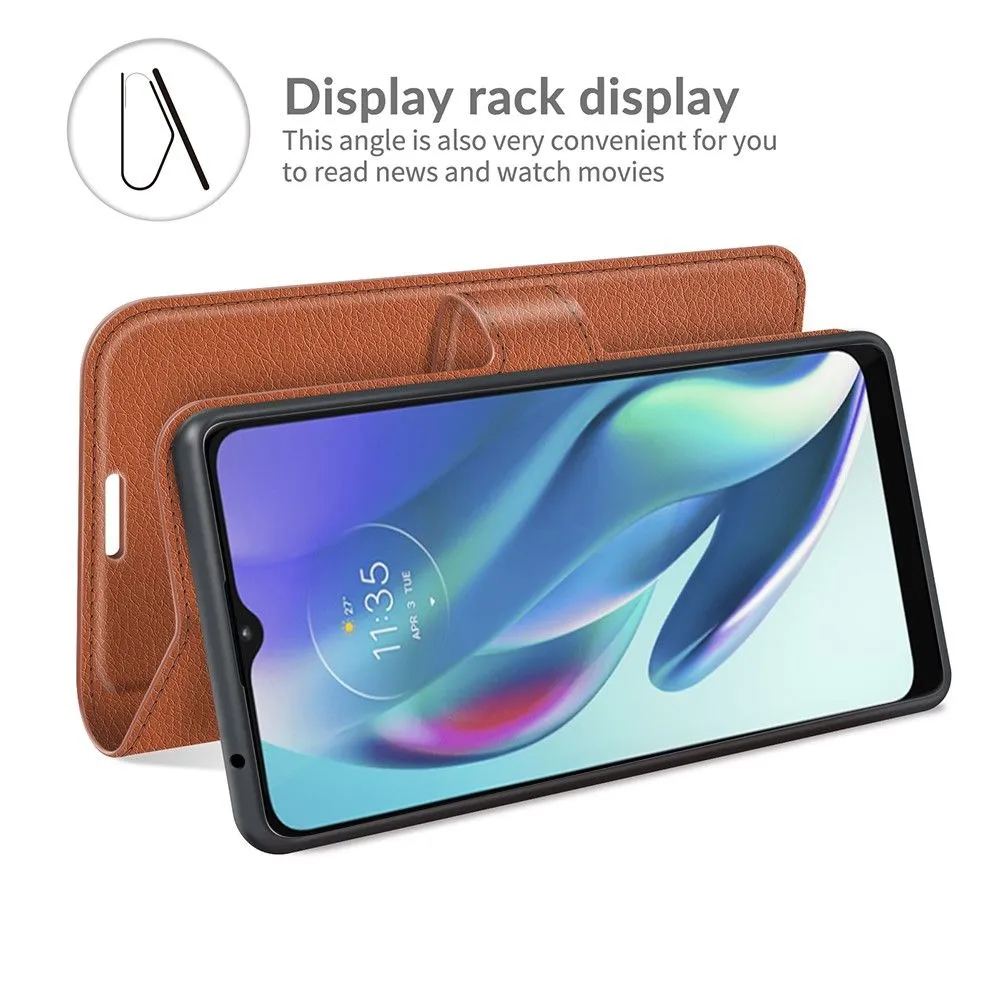 Classic Motorola Moto G50 5G flip case - Brown