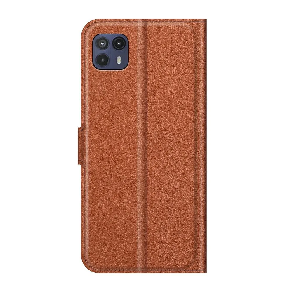 Classic Motorola Moto G50 5G flip case - Brown