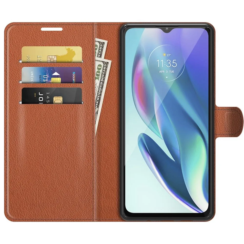 Classic Motorola Moto G50 5G flip case - Brown