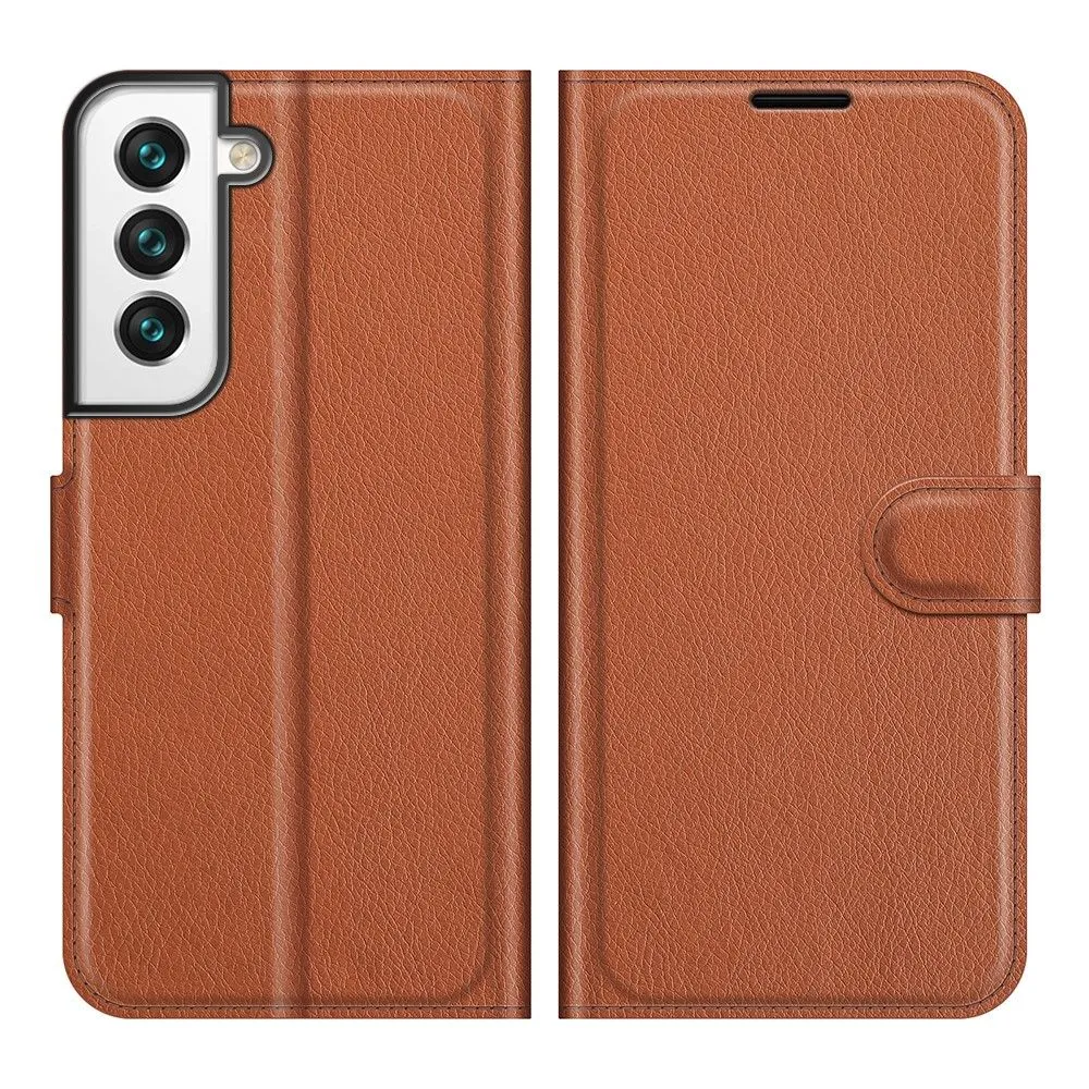 Classic Samsung Galaxy S22 flip case - Brown