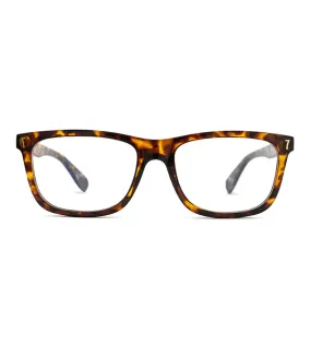 CR7 Men's Brown Wayfarer Optical Frames