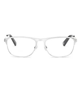 CR7 Unisex Silver Rectangle Optical Frame