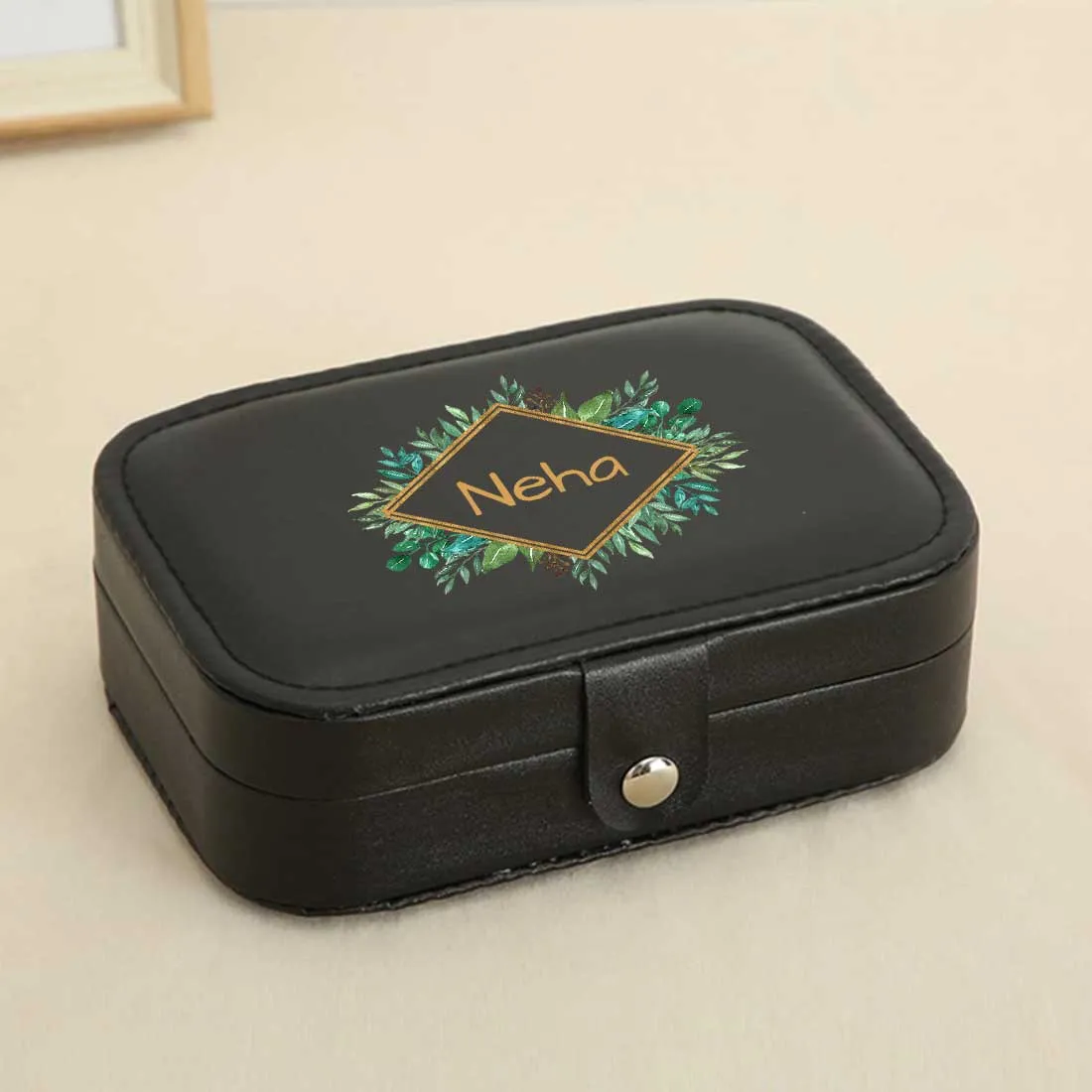 Custom Jewelry Box for Ladies Travel Storage Case for Rings Earrings and Pendants - Tropical