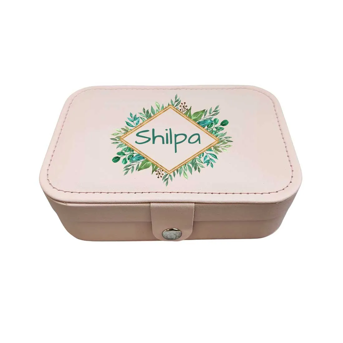 Custom Jewelry Box for Ladies Travel Storage Case for Rings Earrings and Pendants - Tropical