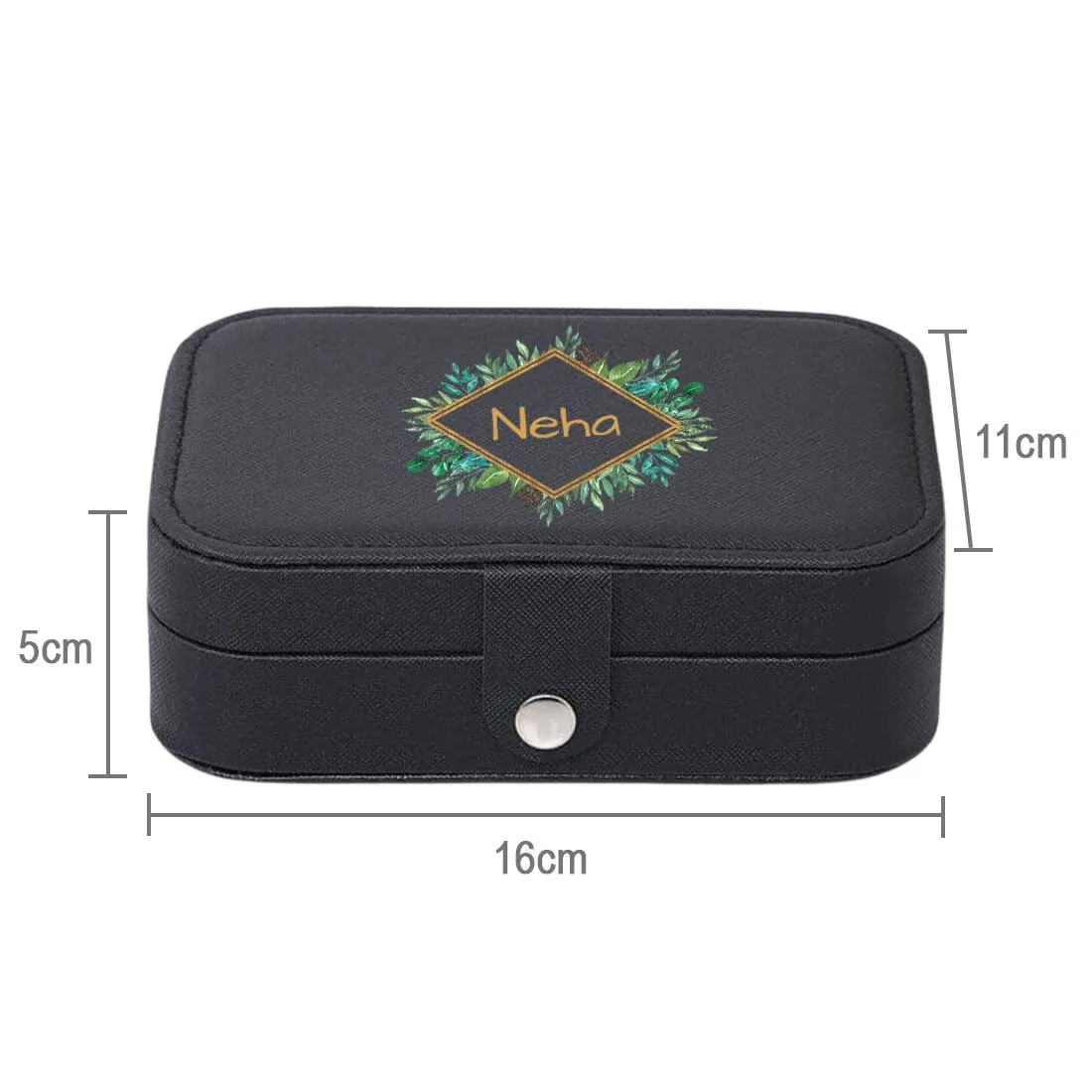 Custom Jewelry Box for Ladies Travel Storage Case for Rings Earrings and Pendants - Tropical