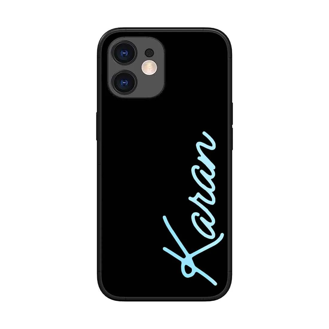 Customised Mobile Covers iPhone 11 Back Cover with Name Mobile Cover  -  Neon