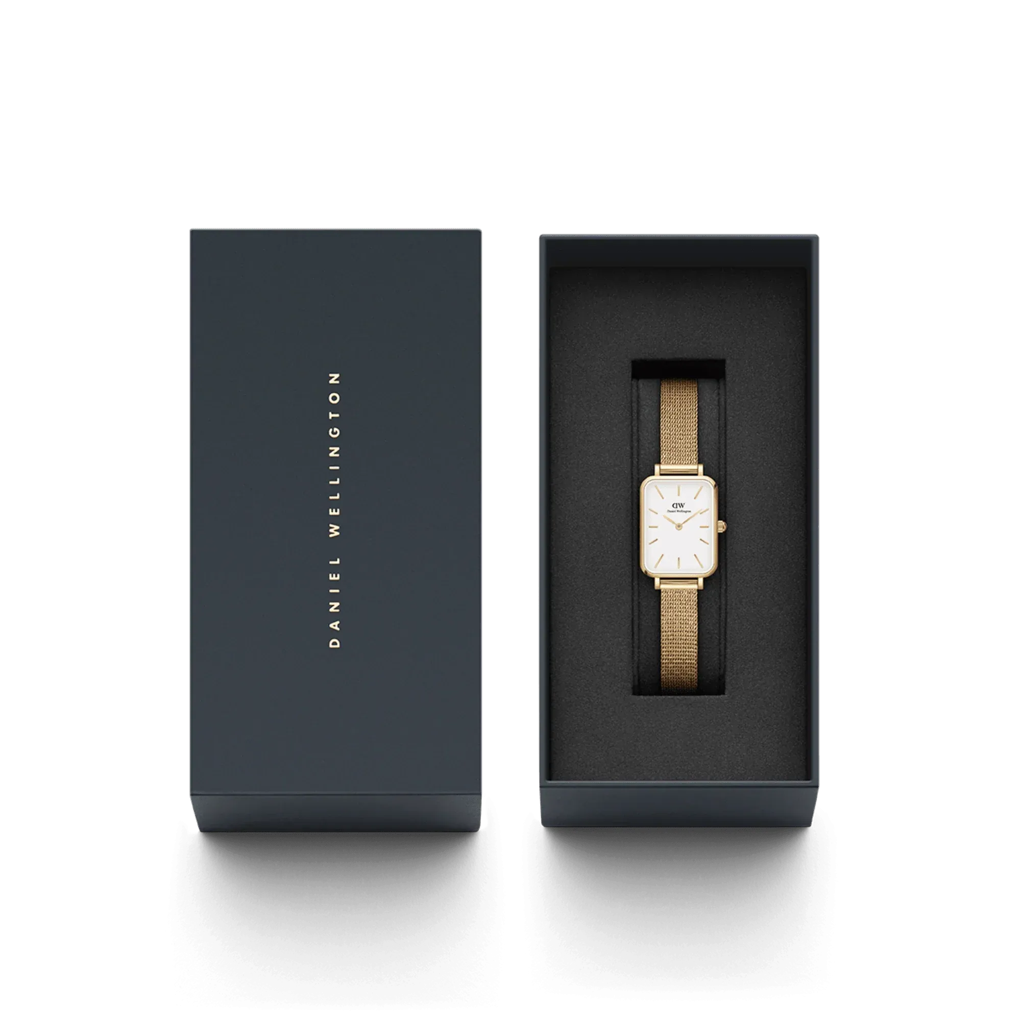 Daniel Wellington Quadro Pressed Evergold Ladies White Watch DW00100556