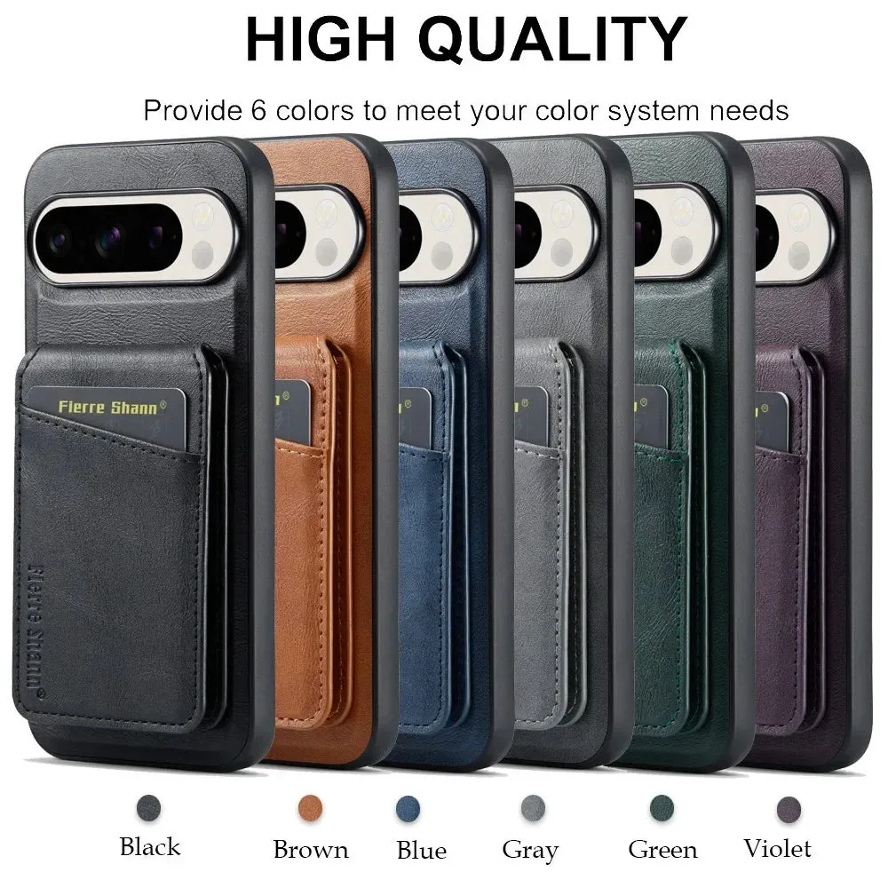 Detachable 2-in-1 PU Leather Wallet Magnetic Phone Case With Card Slot Holder For Google Pixel 9 8 7