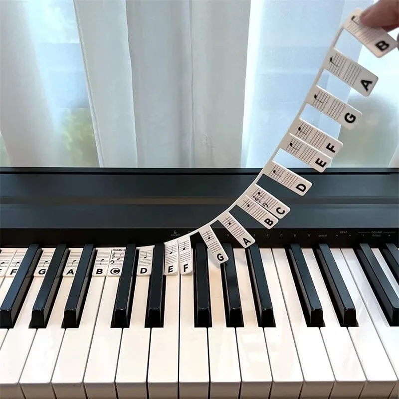 Detachable Piano Keyboard Sheet Music Labels