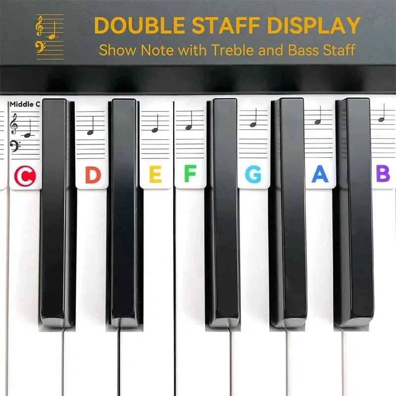 Detachable Piano Keyboard Sheet Music Labels