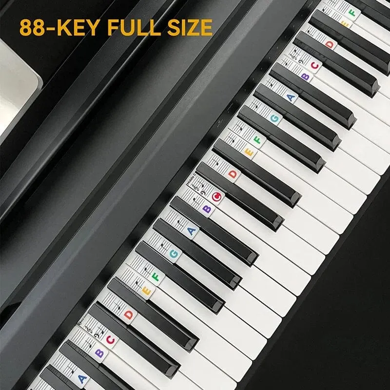 Detachable Piano Keyboard Sheet Music Labels