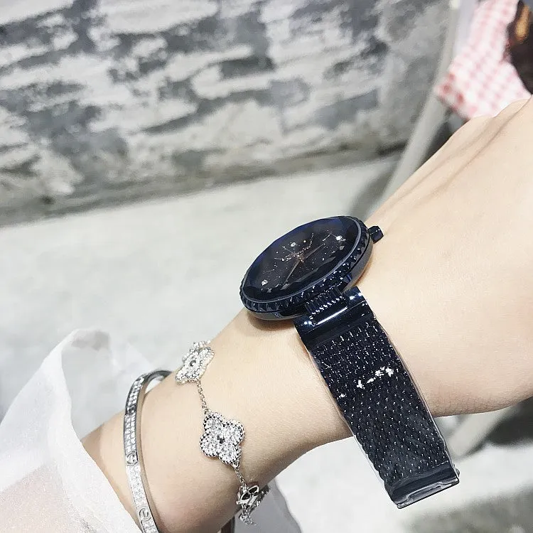 Diamond Scale Mesh Strap Women's Watch