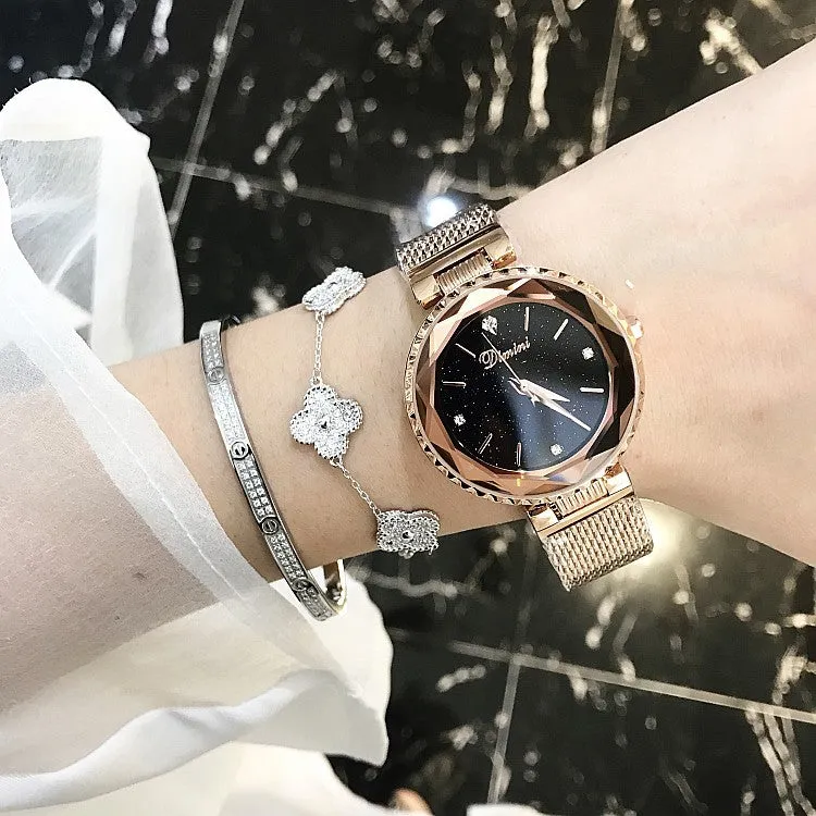 Diamond Scale Mesh Strap Women's Watch