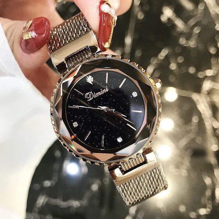 Diamond Scale Mesh Strap Women's Watch