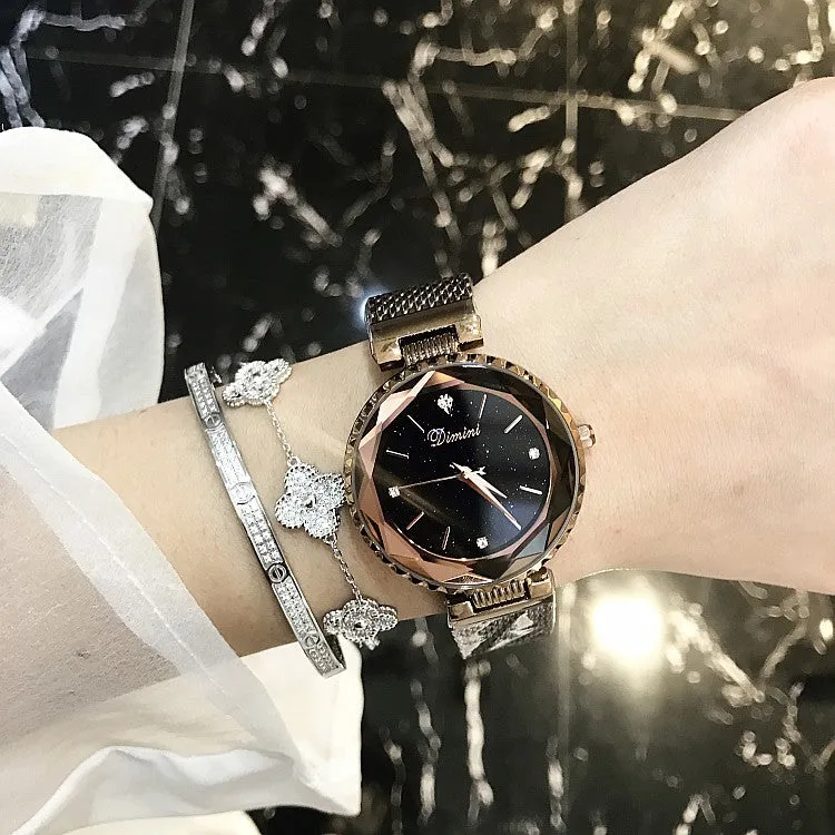 Diamond Scale Mesh Strap Women's Watch