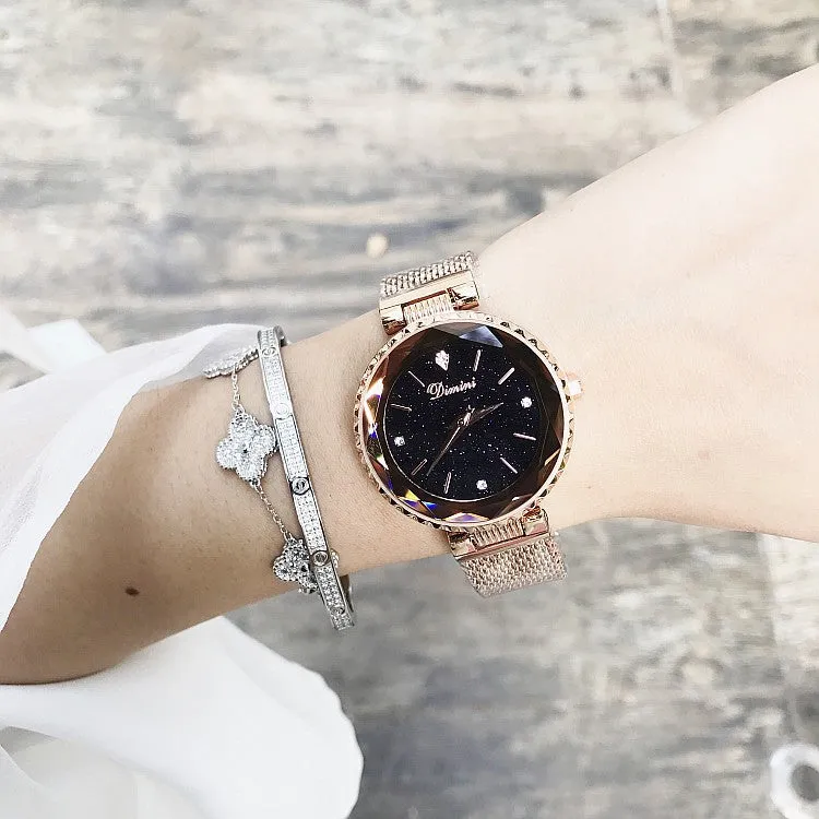 Diamond Scale Mesh Strap Women's Watch