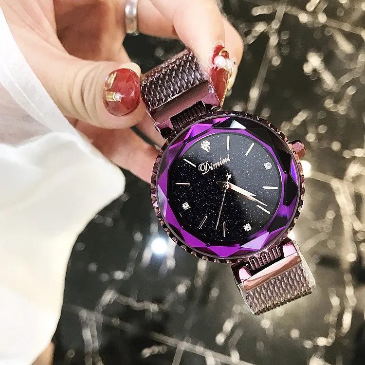 Diamond Scale Mesh Strap Women's Watch