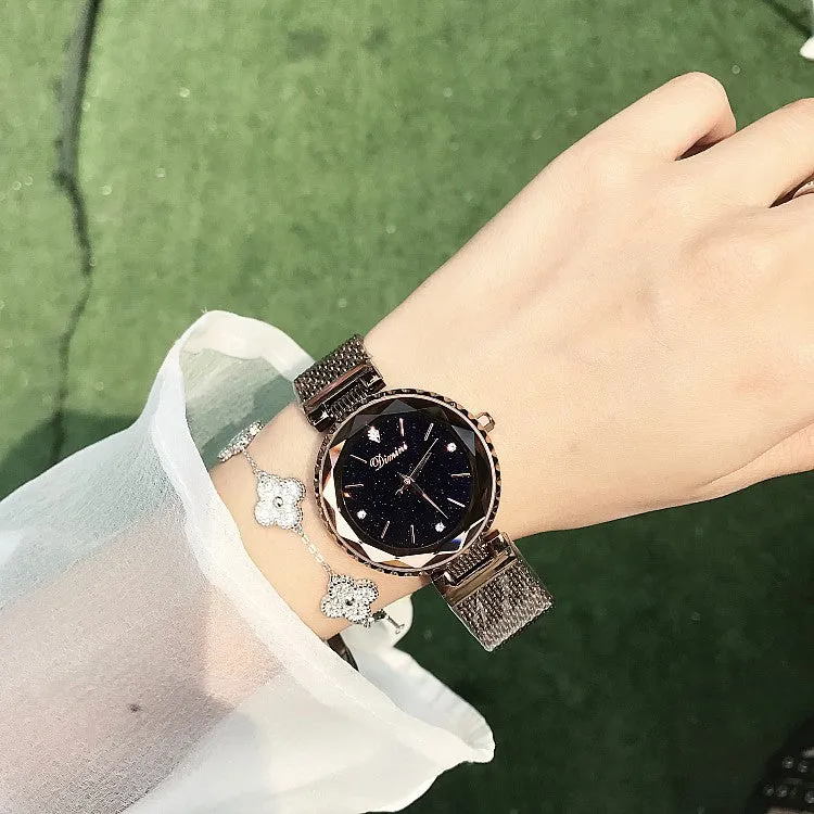 Diamond Scale Mesh Strap Women's Watch