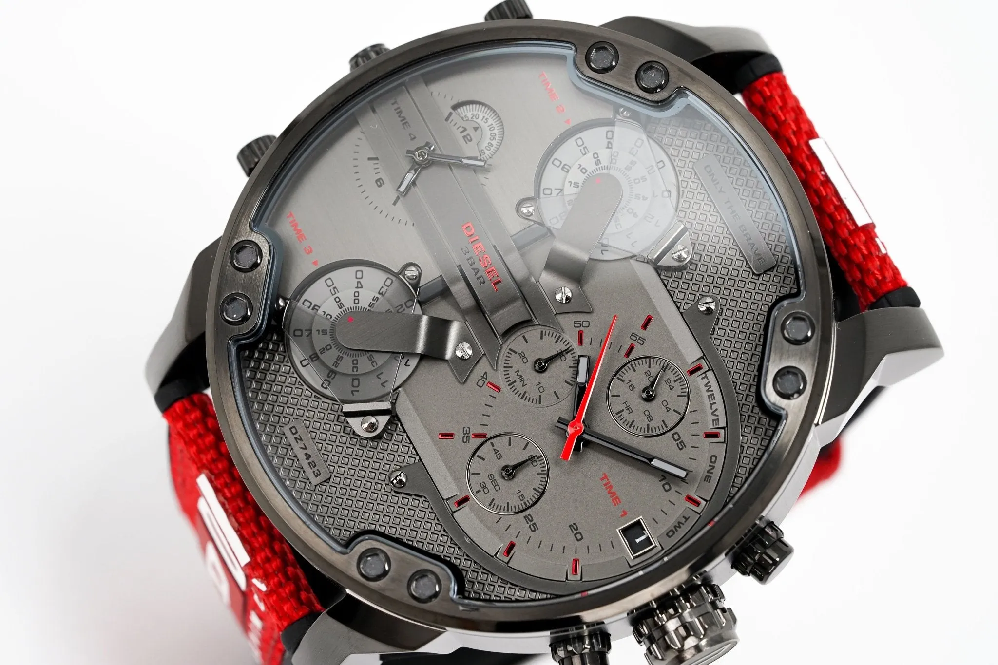 Diesel Men's Chronograph Watch Mr Daddy 2.0 Red DZ7423