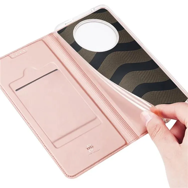 DUX DUCIS Skin Pro Faux Leather Wallet Flip Case for Xiaomi Poco 61 / Redmi A3/ Redmi A3x - Rose Gold