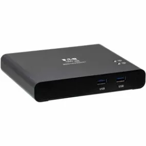 Eaton Tripp Lite Series 2-Port USB-C KVM Dock - 4K HDMI, USB 3.2 Gen 1, USB-A Hub, Remote Selector, 85W PD Charging, Black, TAA