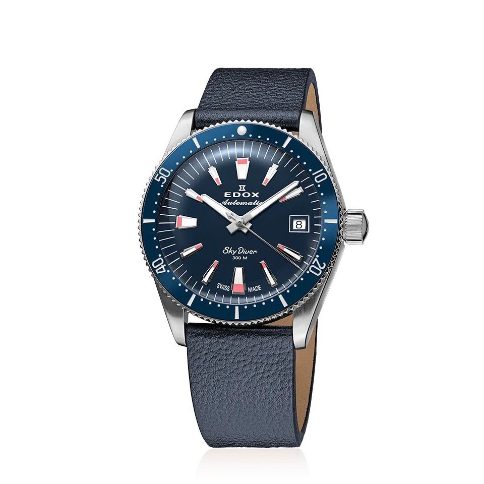 Edox Skydiver Special Edition Watch Blue 80131-3BUC-BUICO