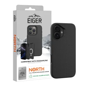 Eiger North Case Magsafe for iPhone 16 in Black