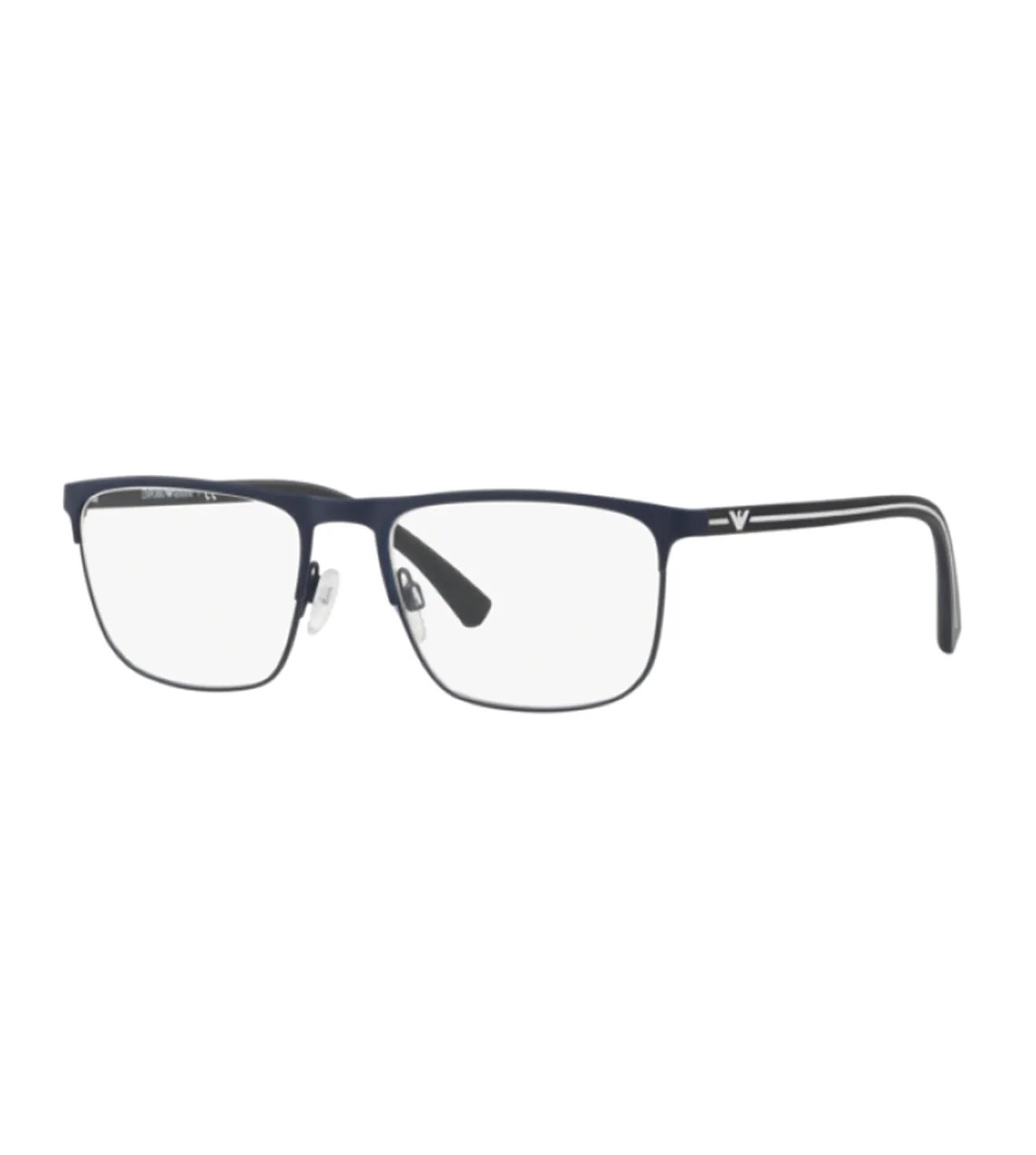 Emporio Armani Men's Blue Rectangular Optical Frame