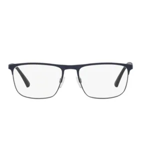 Emporio Armani Men's Blue Rectangular Optical Frame