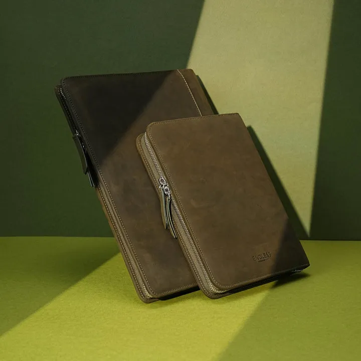 Endless Folio A5 in Green Leather